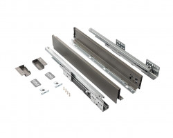 Комплект ящика Firmax Smartline, длина 300 мм, высота 84 мм, Push-to-Open, антрацит, FRM0730.043/84P